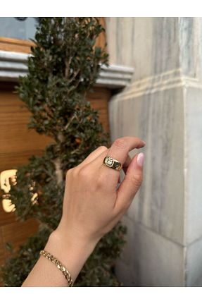 انگشتر استیل (فولاد) زرد زنانه استیل ضد زنگ JewelsofHope - کد 929348565