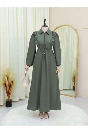 لباس حجاب خاکی زنانه رگولار Modamorfo - کد 929349551