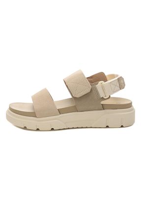 صندل بژ زنانه پاشنه تخت Timberland - کد 901762792