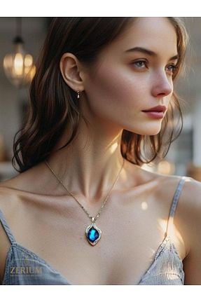 گردنبند استیل ( فولاد ) رنگی زنانه استیل ضد زنگ ZERİUM - کد 925021724
