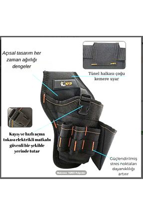 کیف کمری مشکی زنانه مخلوط پلی استر YETİŞENLER - کد 929367095