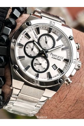 ساعت مچی سفید مردانه 41-45 میلی متر Ferrucci - کد 929366623
