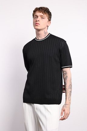 تیشرت مشکی مردانه اورسایز İLKCET MODA - کد 929361323