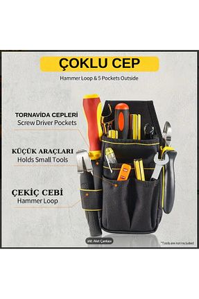 کیف کمری مشکی زنانه مخلوط پلی استر YETİŞENLER - کد 929367852