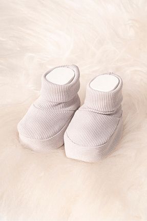 پاپوش طوسی بچه گانه پارچه ای Polpuf - کد 881445405