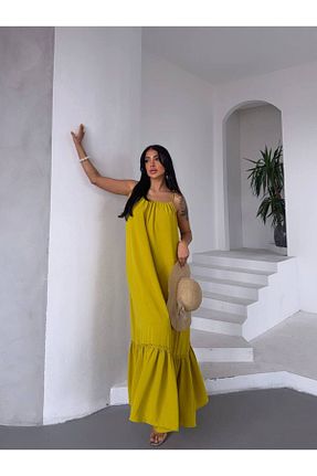 لباس زرد زنانه بند دار ILLE - کد 929379742