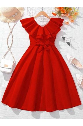 لباس قرمز بچه گانه بافتنی ışıl kids - کد 929385135