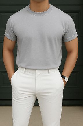 تیشرت سفید مردانه رگولار Delpino - کد 929403448