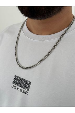 گردنبند استیل ( فولاد ) طوسی زنانه استیل (فولاد) Lescho - کد 929401516