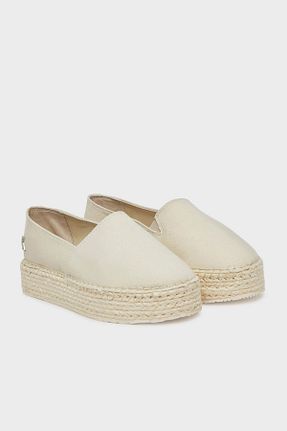 کفش اسپادریل بژ زنانه پارچه ای Calvin Klein - کد 929604091
