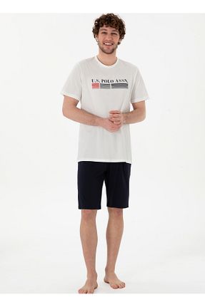 ست لباس راحتی سفید مردانه پنبه ای U.S. Polo Assn. - کد 929418077