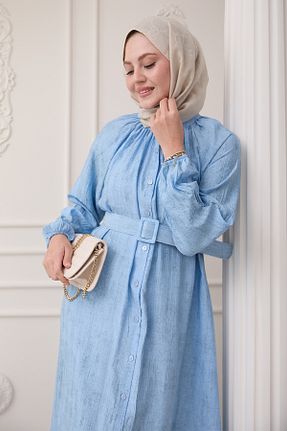 لباس حجاب آبی زنانه رگولار InStyle - کد 929441548