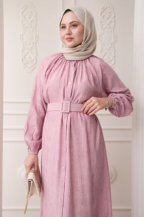 لباس حجاب صورتی زنانه رگولار InStyle - کد 929441483