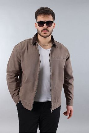 کت قهوه ای مردانه اورسایز LTC Jeans - کد 929454588