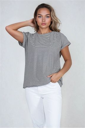 تیشرت مشکی زنانه Relaxed Kyron - کد 922749038