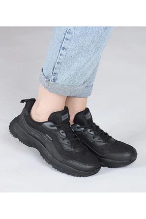 کفش پیاده روی مشکی زنانه پارچه ای Jump - کد 929618059