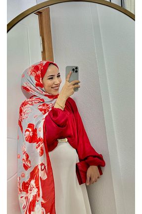 شال قرمز زنانه tuka - کد 929458626