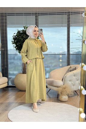 لباس سبز زنانه بافتنی ALANURMODA - کد 929618797