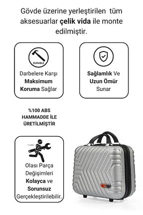 کیف آرایش طوسی G&D Polo Suitcase - کد 929624702