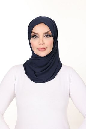 روسری سرمه ای پلی استر Alya Tesettür - کد 929479709