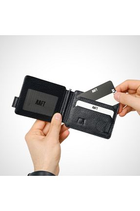 کیف پول مشکی مردانه سایز متوسط MFT Leather Design - کد 801383949