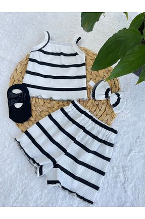 ست نوزادی سفید بچه گانه پنبه ای AKİF GİYİM - کد 929492396