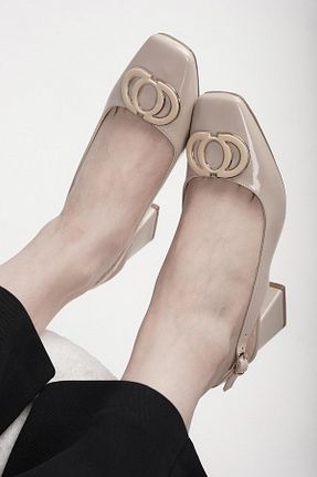کفش کلاسیک بژ زنانه چرم لاکی Stilbagshoes - کد 929630729