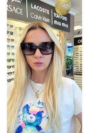 عینک آفتابی قهوه ای زنانه 55 Rachel Paris - کد 929503046