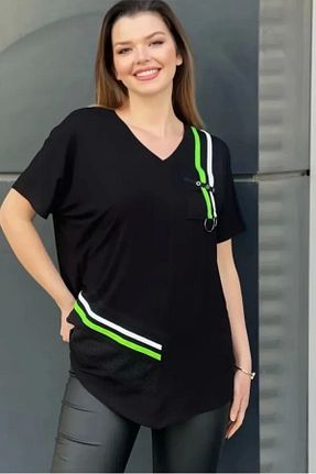 بلوز سایز بزرگ رنگی زنانه سایز بزرگ Bİ.GİYSEN - کد 929505056