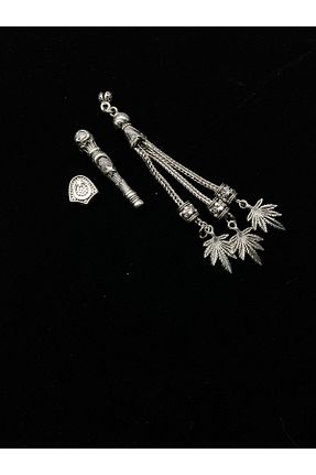 تسبیح طوسی روکش نقره Kt - کد 929508581