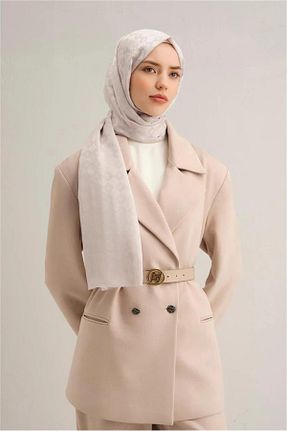 شال بژ زنانه ابریشم Armine - کد 896516156