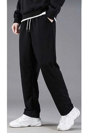 شلوار گرمکن سایز بزرگ مشکی زنانه گشاد TNR SPORT - کد 852743798
