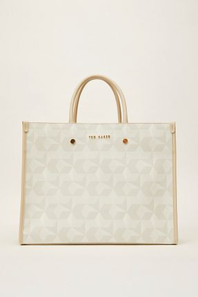 کیف دوشی بژ زنانه چرم مصنوعی Ted Baker - کد 896760885