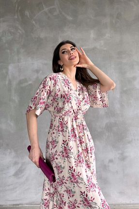 لباس صورتی زنانه بافتنی BLUSS - کد 928039237