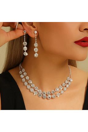 ست جواهر سفید زنانه 1+ byozanyılmaz - کد 928042891