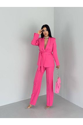 ست بالاتنه و پائین تنه حجاب صورتی زنانه Kalem BARG FASHION - کد 928040441
