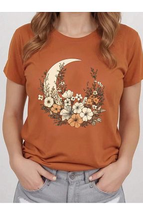 تیشرت سایز بزرگ نارنجی مردانه تکی aynewmoda - کد 928047134