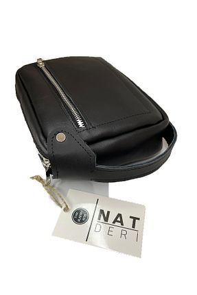 کیف دستی مشکی مردانه سایز متوسط natderi - کد 928061310