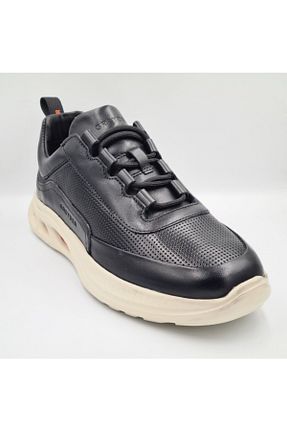 کفش اسنیکر مشکی مردانه چرم اصل Greyder - کد 928065762