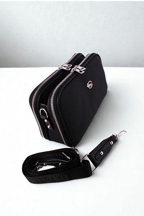 کیف دوشی مشکی زنانه چرم خالص GALB LEATHER - کد 787409336