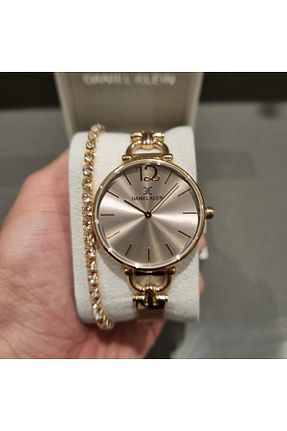 ساعت مچی زرد زنانه 36 میلی متر Daniel Klein - کد 928237371