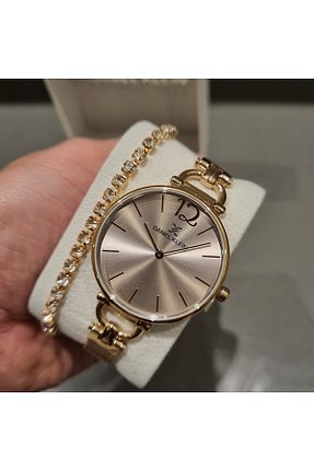 ساعت مچی زرد زنانه 36 میلی متر Daniel Klein - کد 928237371