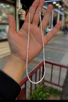 گردنبند نقره سفید زنانه 925 عیار Erer Gümüş - کد 51889923