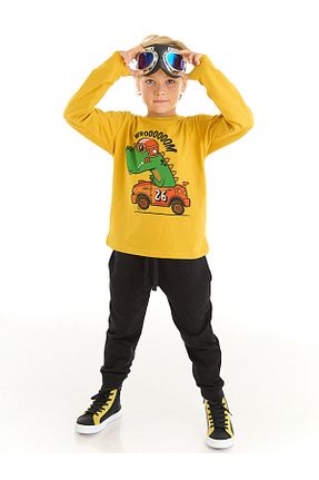 ست بالاتنه و پائین تنه مشکی بچه گانه بافتنی Denokids - کد 367837135