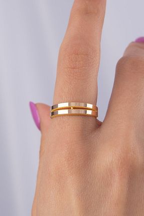 انگشتر طلا زرد زنانه 14 عیار Fiyonk Kuyumculuk - کد 928059936