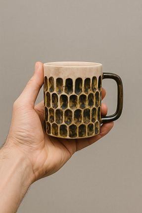 لیوان آب قهوه ای سرامیک OPUS - کد 928082786