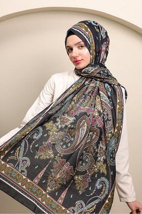 شال مشکی زنانه پنبه ای MODA - کد 898624465
