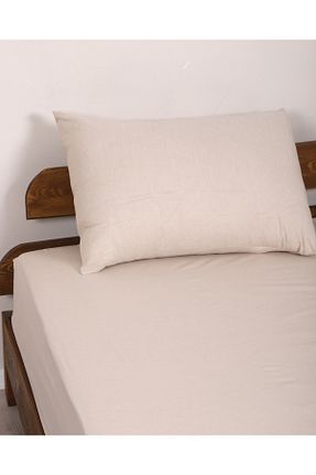 ست ملحفه تکنفره بژ کش دار Yellow Home - کد 928092901