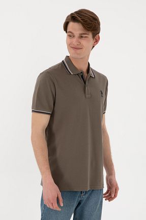 پولوشرت قهوه ای مردانه پنبه ای U.S. Polo Assn. - کد 928087310