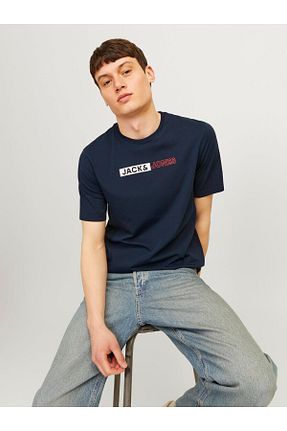تیشرت مشکی مردانه یقه دوچرخه Jack & Jones - کد 900648174